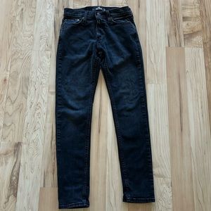 Men’s 26x30 Hollister acid wash black denim jeans